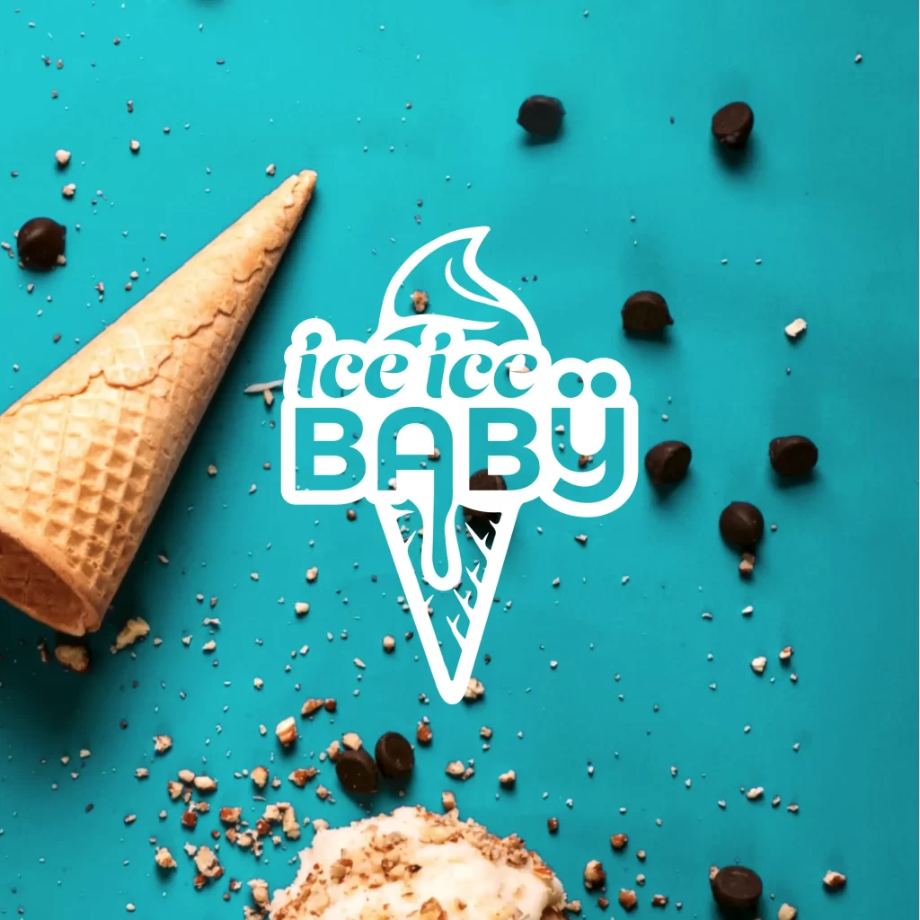 Logo zmrzlinárny Ice Ice Baby – návrh loga na míru