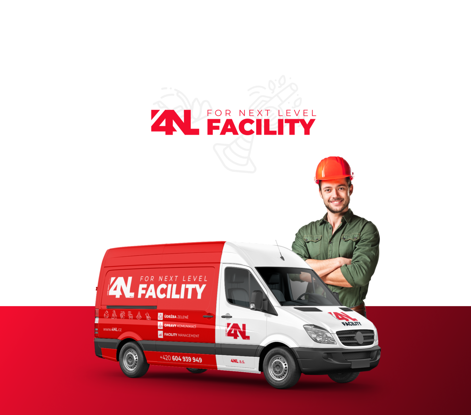 4NL Facility – ukázka realizace loga a grafiky (4)