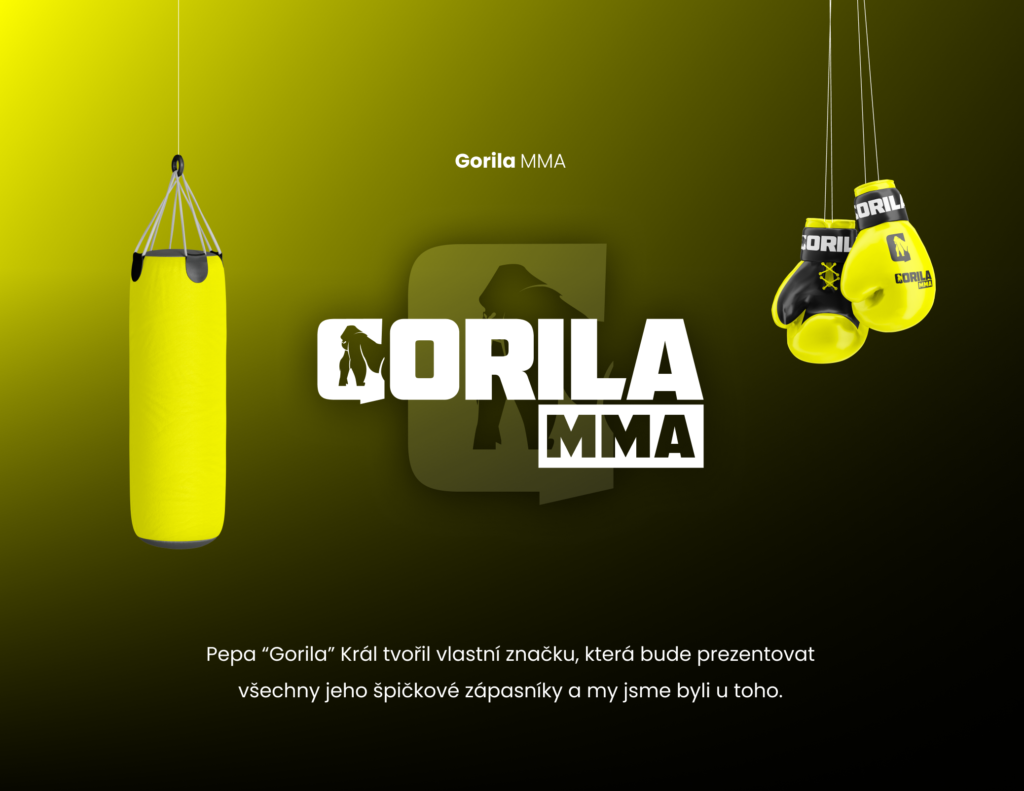 Případová studie Gorila MMA – logo, logomanuál a vizitky